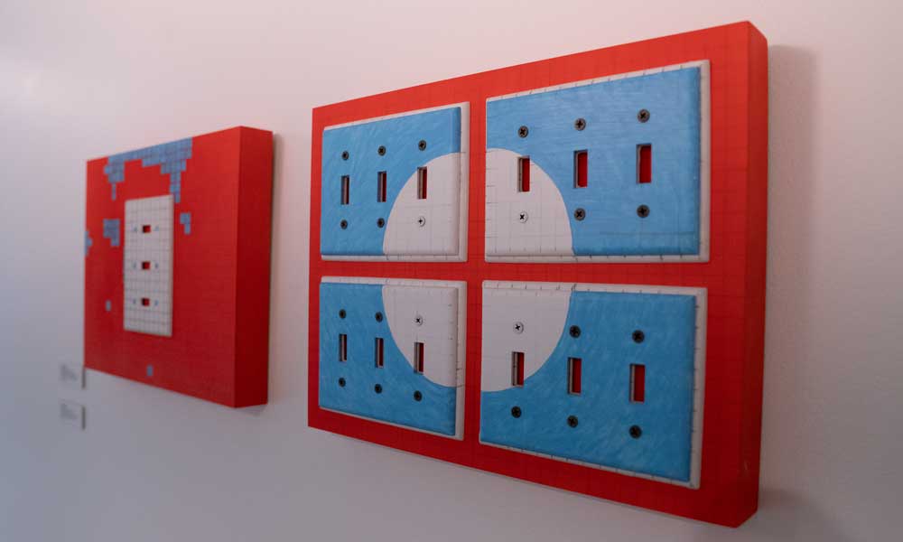 Sky Blue on Scarlet 1 and 2, Laurie Yehia