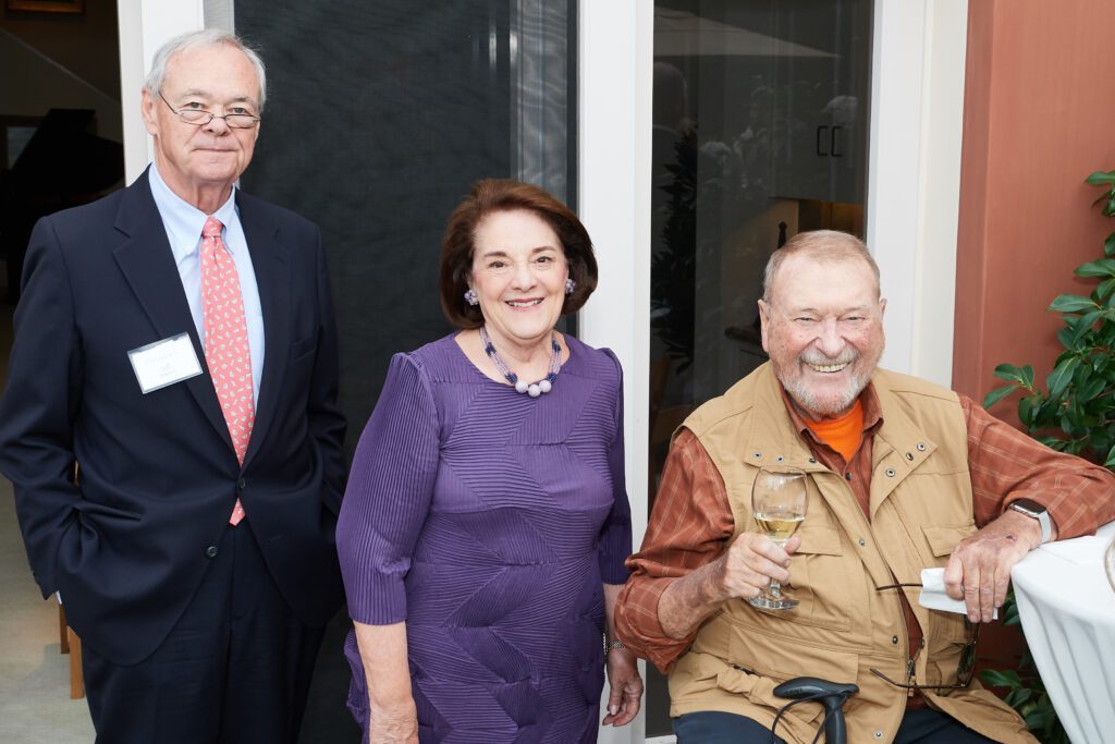 Warner Henry (far right) at the 2019 Colburn Society Annual Celebration