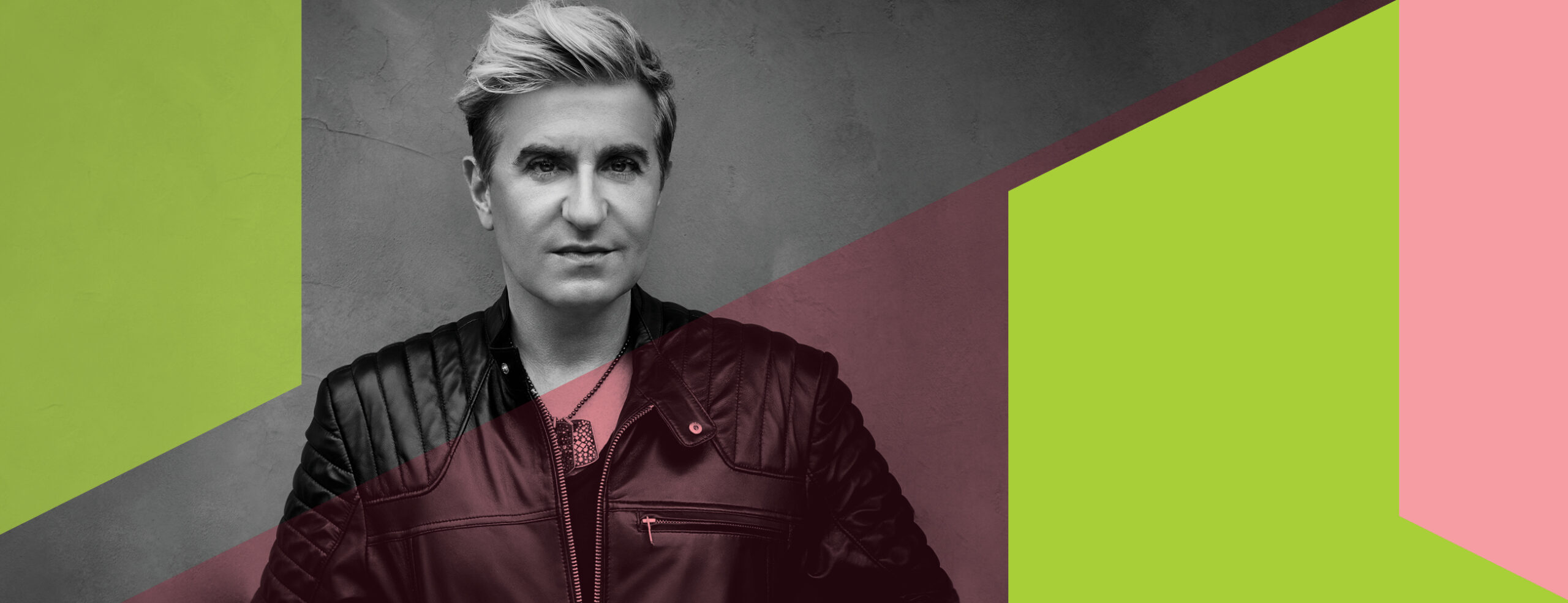 Jea-Yves Thibaudet with green and pink graphic overlay